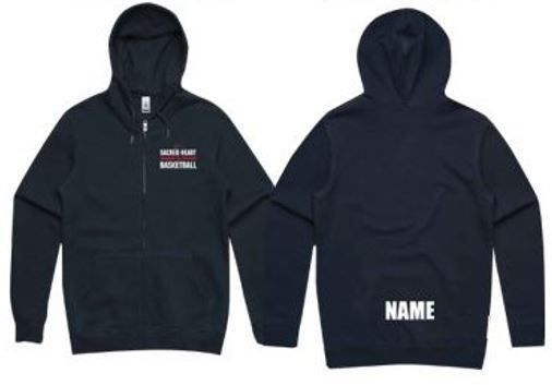 Zip-Up Hoodie (With Added Name)