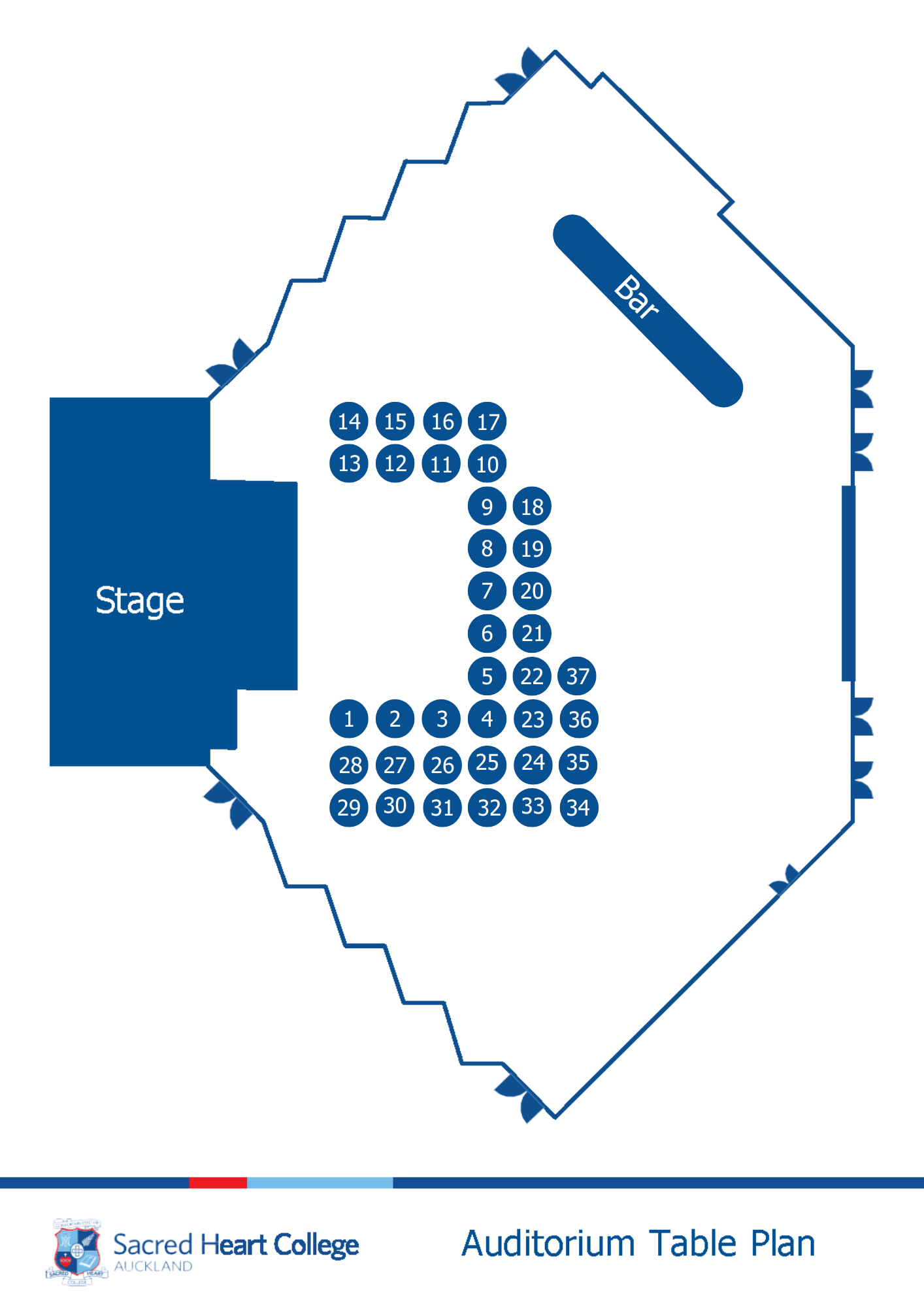 Seating Plan 37 Tables